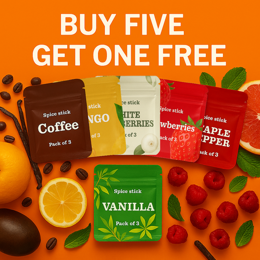 BUY FIVE FLAVOURS, GET ONE FREE
